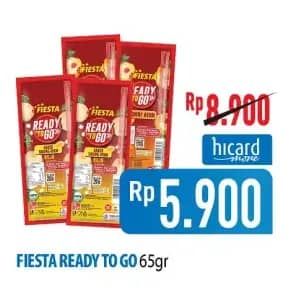 Promo Harga Fiesta Ready To Go 65 gr - Hypermart