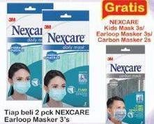 Promo Harga 3M NEXCARE Masker Earloop 3 pcs - Indomaret