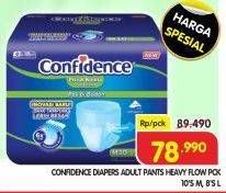 Promo Harga Confidence Adult Diapers Heavy Flow M10, L8 8 pcs - Superindo