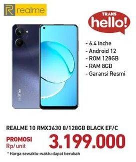Promo Harga Realme 10 Smartphone 8GB + 128GB  - Carrefour