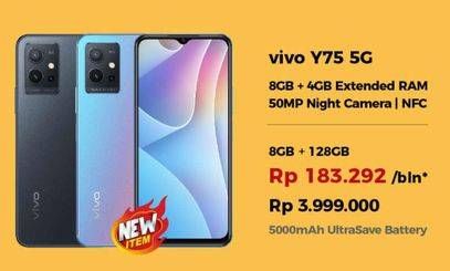 Promo Harga VIVO Y75 5G 8GB + 128GB  - Erafone