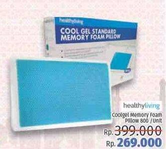 Promo Harga HEALTHY LIVING Cool Gel Memory Foam Pillow 800  - LotteMart