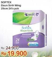 Promo Harga Softex Daun Sirih 29cm 24 pcs - Indomaret