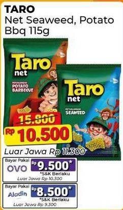 Promo Harga Taro Net Seaweed, Potato BBQ 115 gr - Alfamart