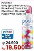 Promo Harga Posh Perfume Body Spray  - Indomaret