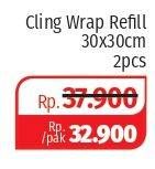 Promo Harga KLINPAK Cling Wrap 30 Cm X 30 M per 2 pcs - Lotte Grosir