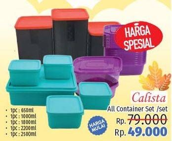 Promo Harga CALISTA Food Container  - LotteMart