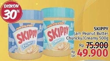 Promo Harga SKIPPY Peanut Butter Chunky, Creamy 500 gr - LotteMart