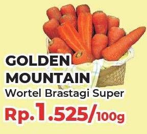 Promo Harga Golden Mountain Wortel Brastagi Super per 100 gr - Yogya