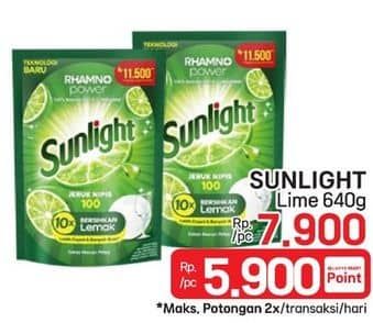 Promo Harga Sunlight Pencuci Piring 640 ml - LotteMart