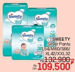 Promo Harga Sweety Silver Pants M60, S66, XL42, XXL32, L54 32 pcs - LotteMart