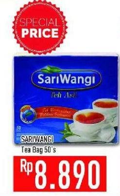 Promo Harga Sariwangi Teh Asli 50 pcs - Hypermart