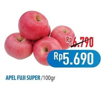 Promo Harga Apel Fuji Super per 100 gr - Hypermart