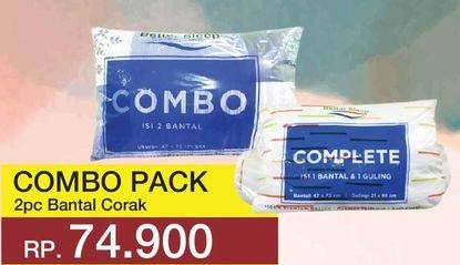 Promo Harga COMBO PACK Bantal Corak 2 pcs - Yogya