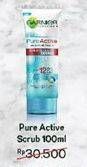 Promo Harga GARNIER Pure Active Anti Acne White Scrub 100 ml - Indomaret