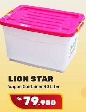 Promo Harga LION STAR Wagon Container 40000 ml - Yogya