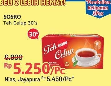 Promo Harga Sosro Teh Celup 30 pcs - Alfamidi