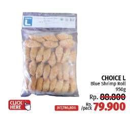 Promo Harga Choice L Shrimp Roll 950 gr - LotteMart