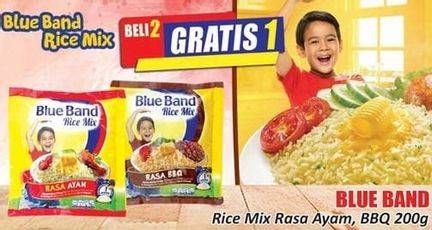 Promo Harga BLUE BAND Rice Mix Ayam, BBQ 200 gr - Hari Hari
