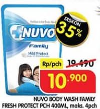 Promo Harga Nuvo Body Wash Fresh Protect 450 ml - Superindo