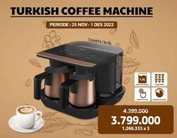 Promo Harga Beko Turkish Coffee Machine TKM 8961 B  - Electronic City