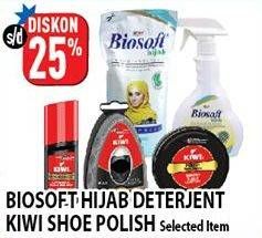 Promo Harga Biosoft Hijab Detergent /Kiwi Shoe Pl\olish (Selected Item)  - Hypermart