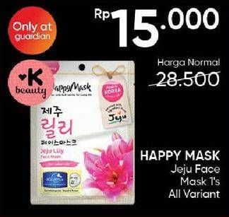 Promo Harga Happy Mask Jeju Face Mask All Variants 25 ml - Guardian