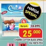 Promo Harga Charmi Cotton Buds 126 100 pcs - Superindo