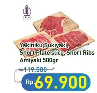 Promo Harga Yakiniku/Sukiyaki/Short Plate/Short Ribs Amiyaki  - Hypermart