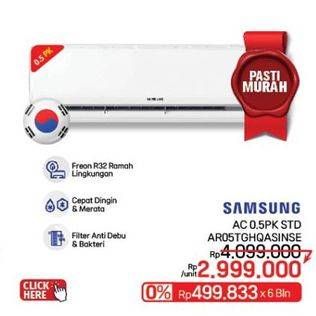 Promo Harga Samsung AR05TGHQASINSE | AC 1/2 PK  - LotteMart