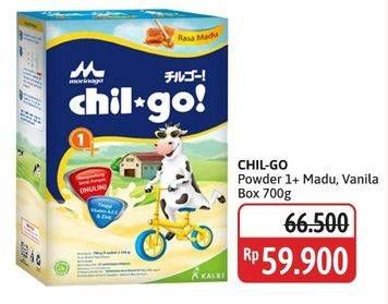 Promo Harga Morinaga Chil Go Bubuk 1+ Vanilla, Madu 700 gr - Alfamidi