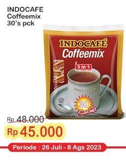 Promo Harga Indocafe Coffeemix per 30 sachet 20 gr - Indomaret