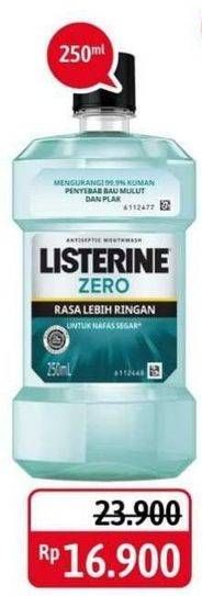 Promo Harga LISTERINE Mouthwash Antiseptic Zero 250 ml - Alfamidi