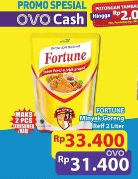 Promo Harga Fortune Minyak Goreng 2000 ml - Hypermart