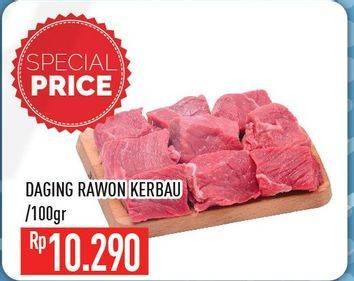 Promo Harga Daging Rawon Kerbau per 100 gr - Hypermart