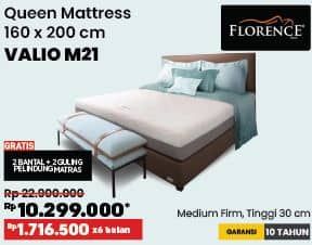 Promo Harga Florence Valio Queen Mattress 160x200cm  - COURTS
