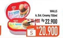 Promo Harga WALLS Ice Cream 700 ml - Hypermart