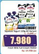 Promo Harga Cimory Squeeze Yogurt All Variants 120 gr - Hari Hari