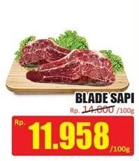 Promo Harga Daging Blade per 100 gr - Hari Hari