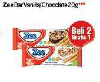Promo Harga ZEE Cereal Bar Vanila, Chocolate 20 gr - Carrefour