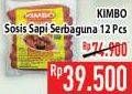 Promo Harga KIMBO Sosis Sapi Serbaguna 12 pcs - Hypermart