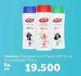 Promo Harga LIFEBUOY Shampoo Anti Dandruff, Strong Shiny, Anti Hair Fall 170 ml - Carrefour