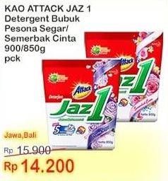 Promo Harga ATTACK Jaz1 Detergent Powder Semerbak Cinta, Pesona Segar 850 gr - Indomaret