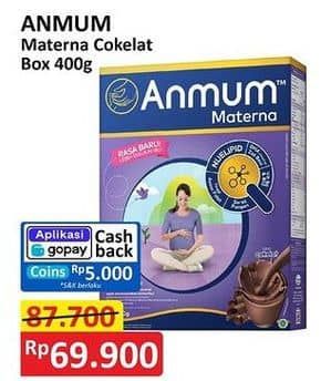 Promo Harga Anmum Materna Cokelat 400 gr - Alfamart