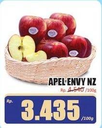 Promo Harga Apel Envy NZ per 100 gr - Hari Hari