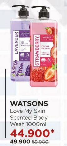 Promo Harga WATSONS Scented Body Wash 1 ltr - Watsons