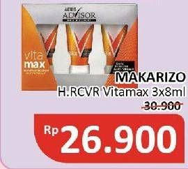 Promo Harga Makarizo Hair Recovery Vitamax per 3 pcs 8 ml - Alfamidi