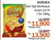 Promo Harga KUSUKA Keripik Singkong Ayam Lada Hitam, Original 180 gr - Alfamidi