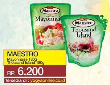 Promo Harga MAESTRO Mayonnaise 180gr/Salad Dressing 180gr  - Yogya