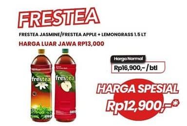 Promo Harga Frestea Minuman Teh Jasmine, Apple 1500 ml - Carrefour